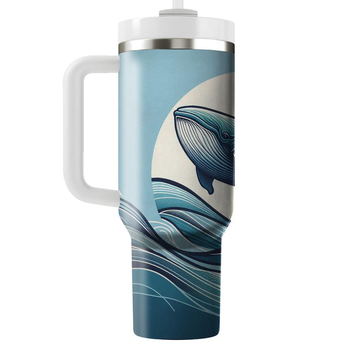 Gentle Whale Encounter  Tumbler Cups