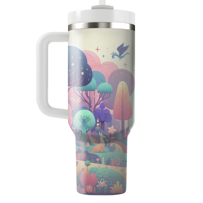 Whimsical Fairy Tale Forest Tumblers With Lids