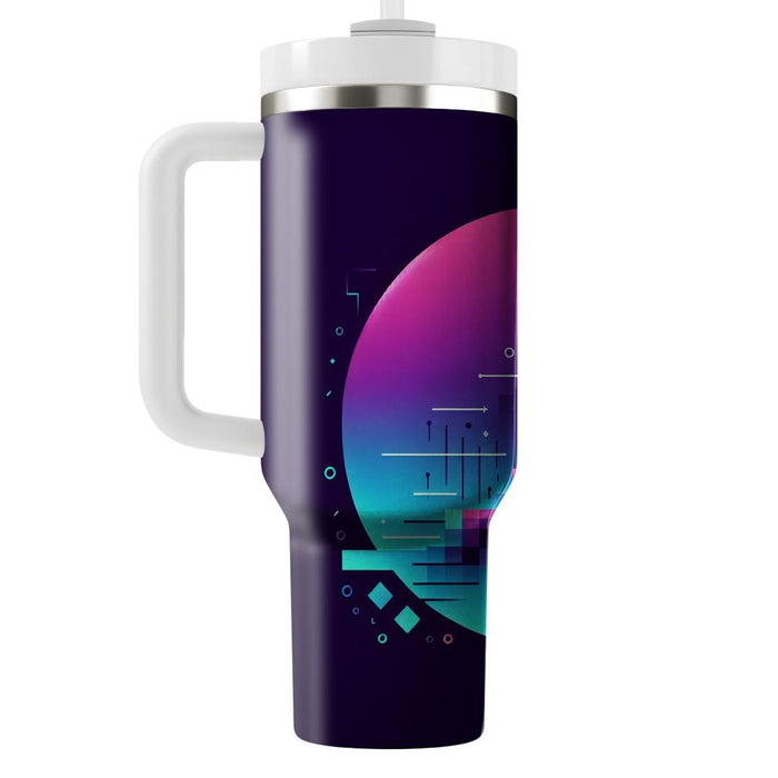 Sleek Synthwave  Tumbler Cups