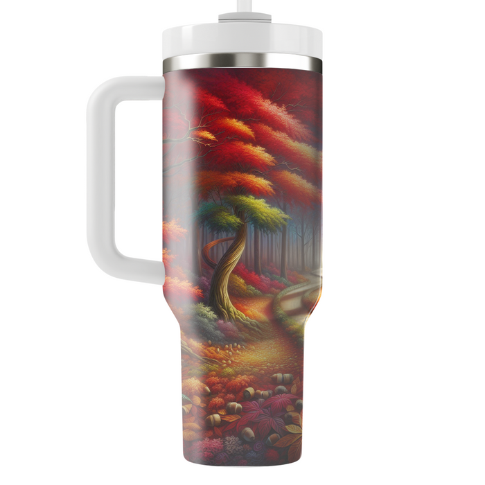 Autumn Forest Path  Travel Tumblers