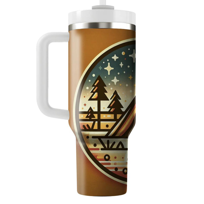 Vintage Camp Scene  Unique Tumblers