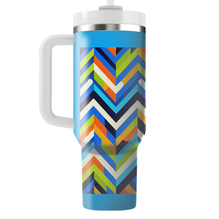 Abstract Zigzag Motion  Unique Tumblers