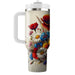 Wildflower Bouquet Charm  Decorative Tumblers