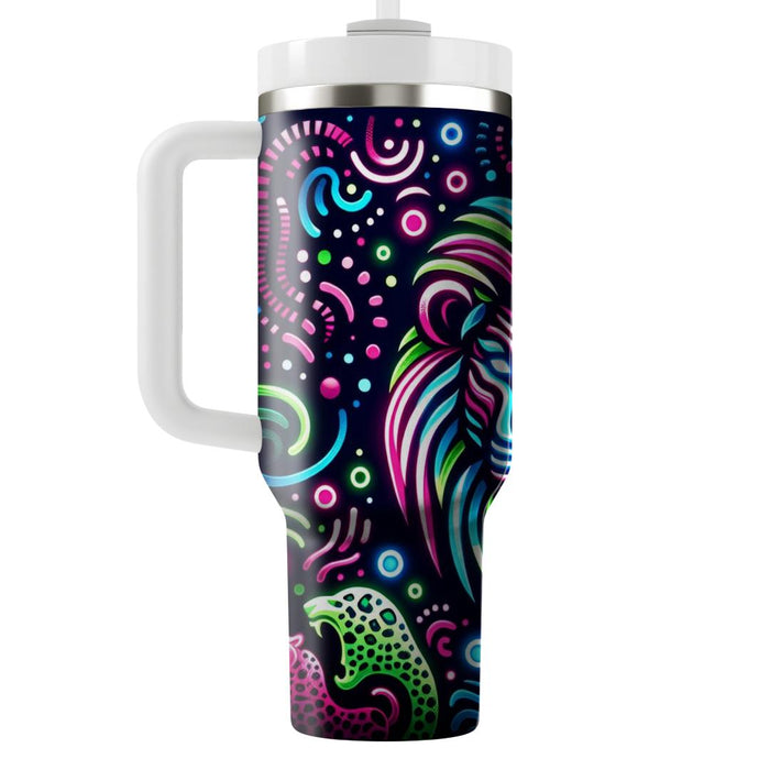 Bright Neon Animal Print  Insulated Tumblers