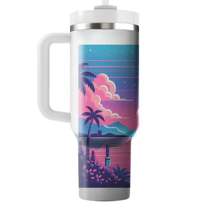 Vaporwave Chill  Insulated Tumblers