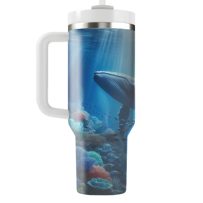 Underwater Whale Harmony  Tumbler Cups