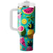 Bright Neon Fruit  Tumblers With Lids