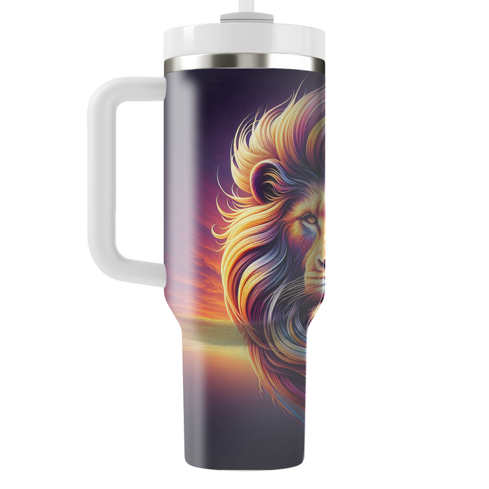 Majestic Lion King  Tumblers With Lids