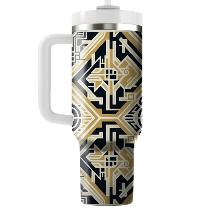 Geometric Art Deco Blocks  Tumblers For Gifts