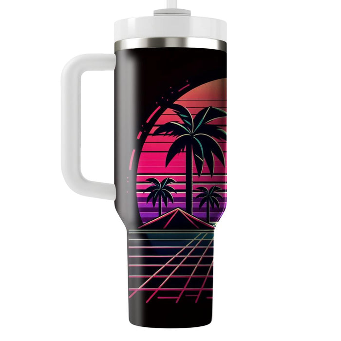 Synthwave Palm  Custom Tumblers