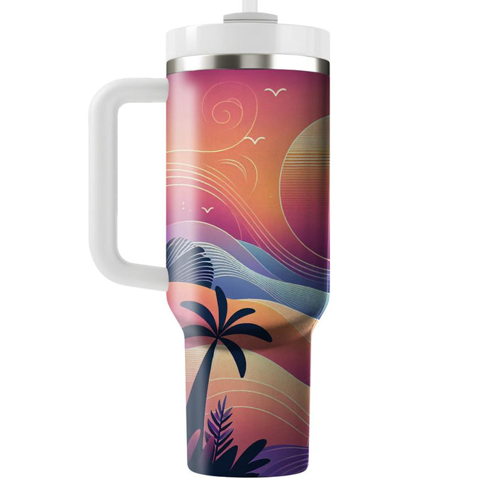  Sunset Scene  Personalized Tumblers