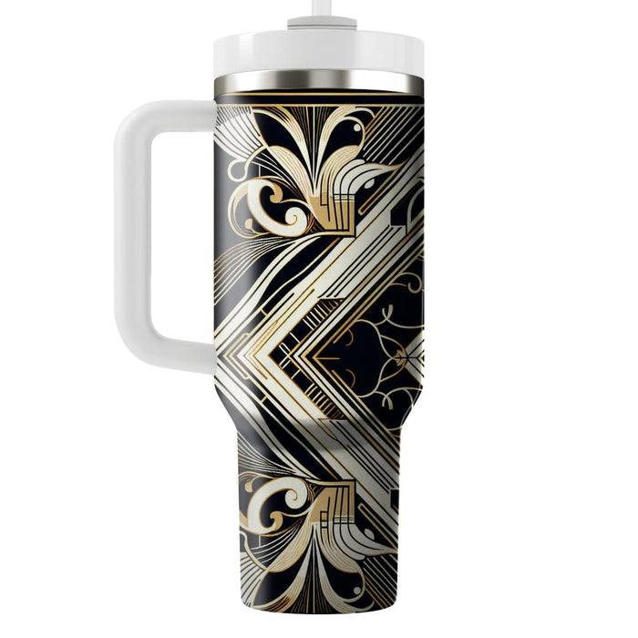 Art Deco Diamond Symphony  Personalized Tumblers