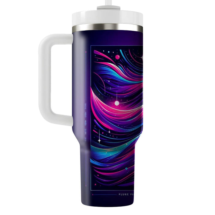 Retro Cosmic Waves  Insulated Tumblers