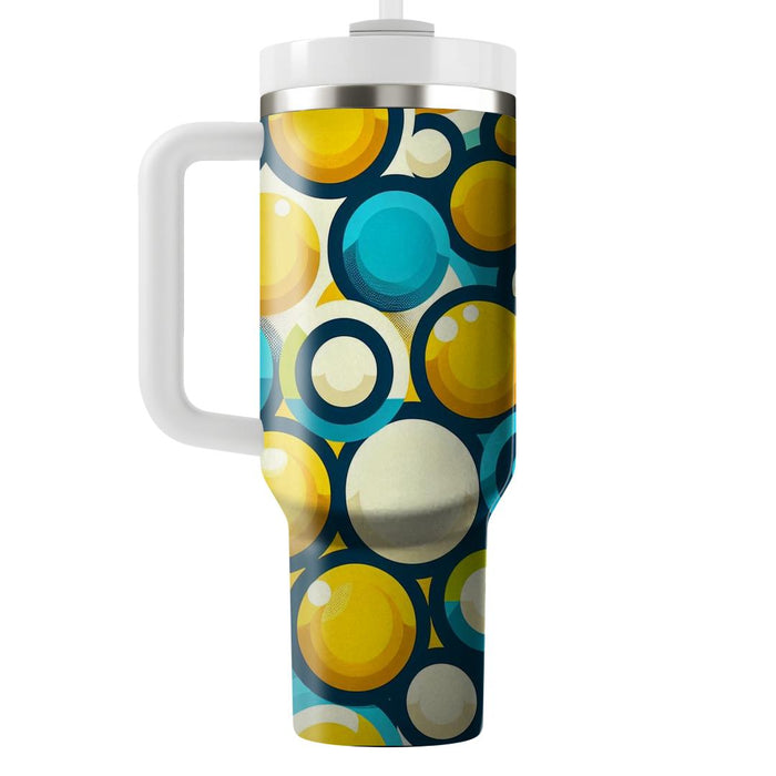 Bold Geometric Circle Pattern  Insulated Tumblers