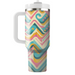 Retro Triangle Waves Decorative Tumblers