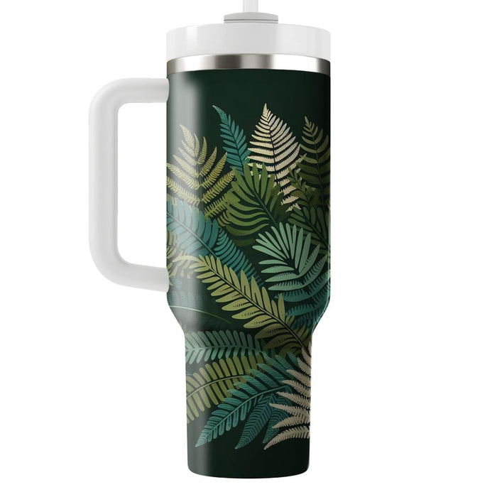 Earthy Fern Fantasy  Unique Tumblers