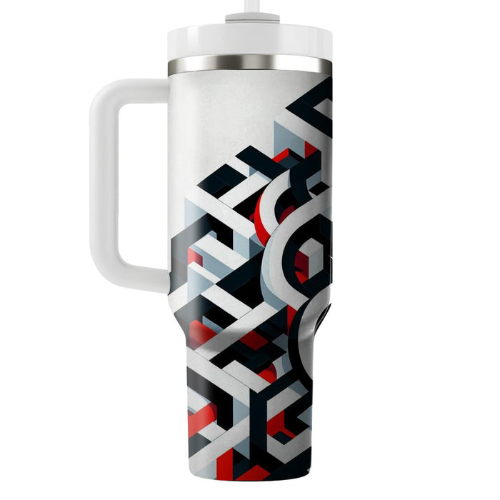 Geometric Tangle Design  Insulated Tumblers