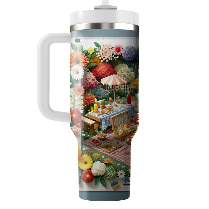 Spring Picnic Paradise  Tumblers With Lids