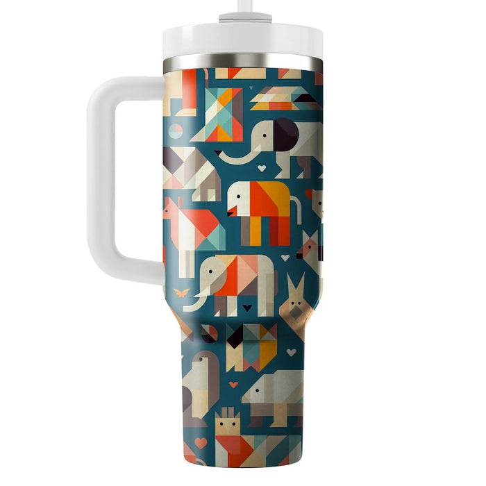 Geometric Animal Patterns  Custom Tumblers