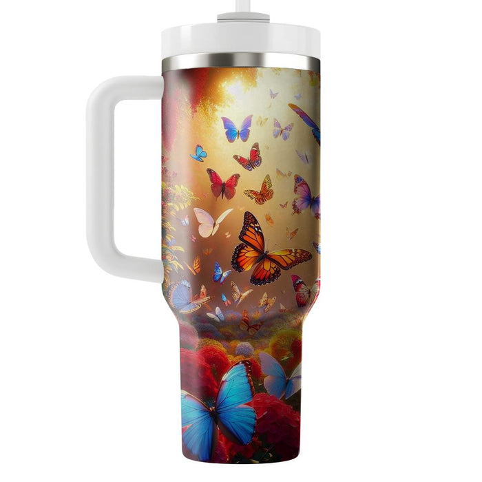 Butterfly Blossom Magic  Decorative Tumblers