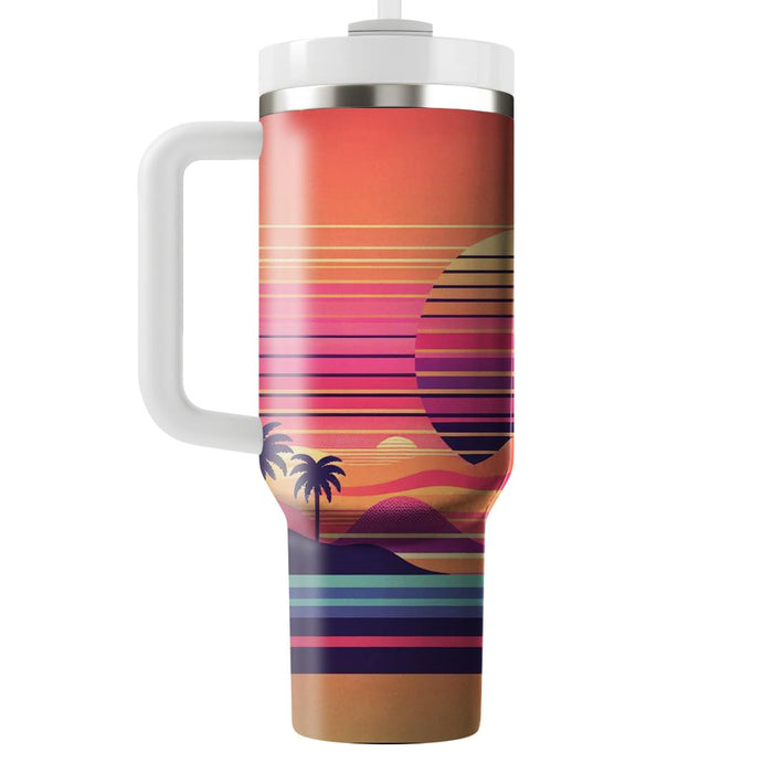 Sunset Spectrum Surreal Travel Tumblers