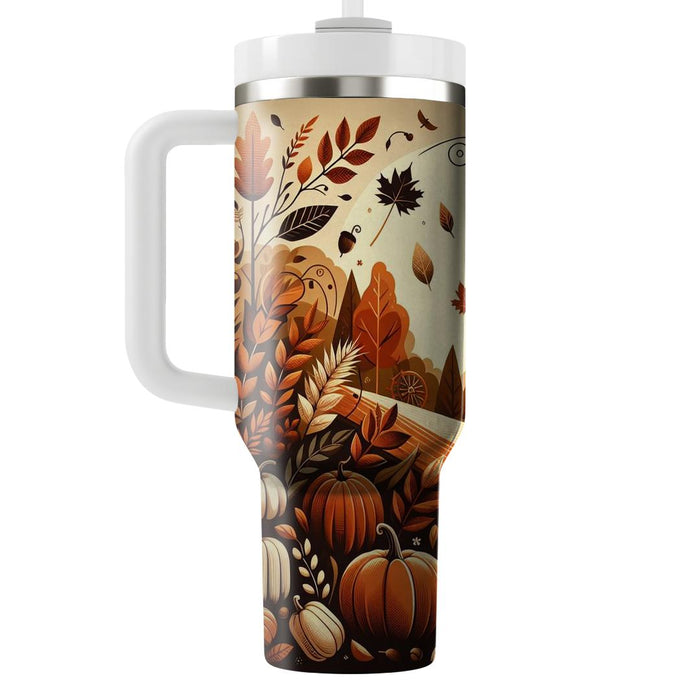 Autumn Harvest Treasures  Decorative Tumblers