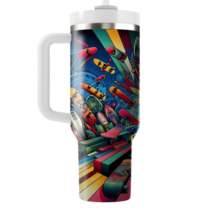 Skateboard Street Style  Personalized Tumblers