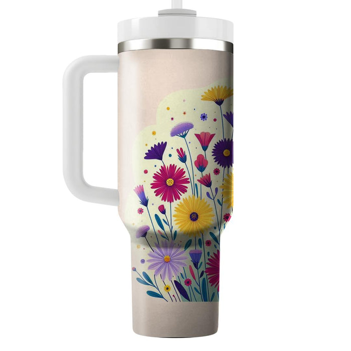 Wildflower Breeze  Tumblers With Lids