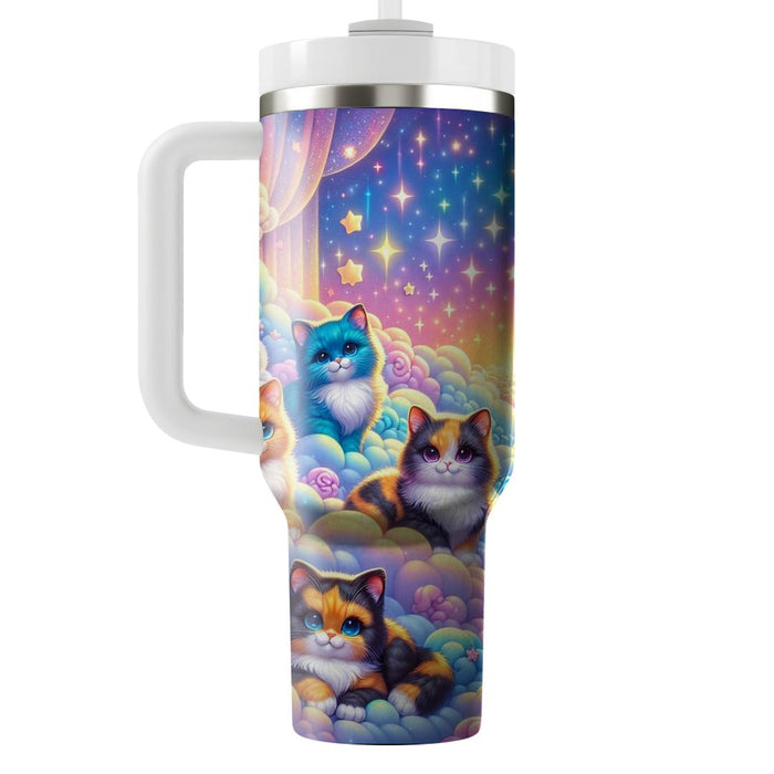 Whimsical Cat Dreams  Tumbler Cups