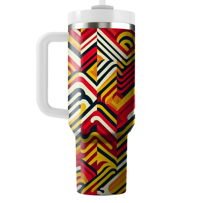 Zigzag Vibrance  Custom Tumblers