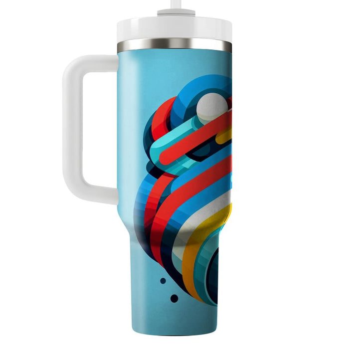 Bold Funky Stripes  Custom Tumblers