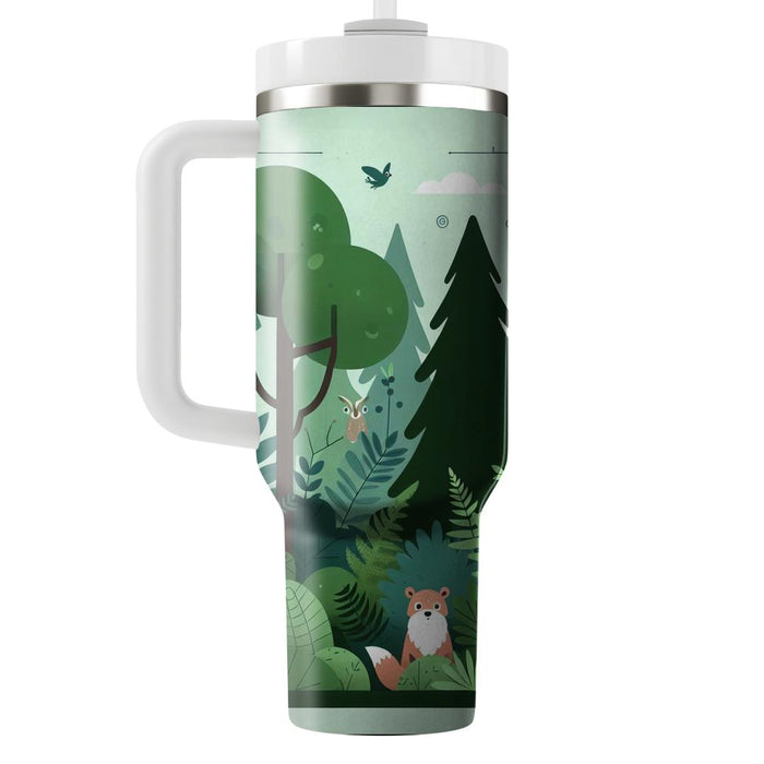 Whimsical Woodland Forest  Travel Tumblers