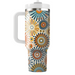 Radiant Sunburst Patterns Decorative Tumblers