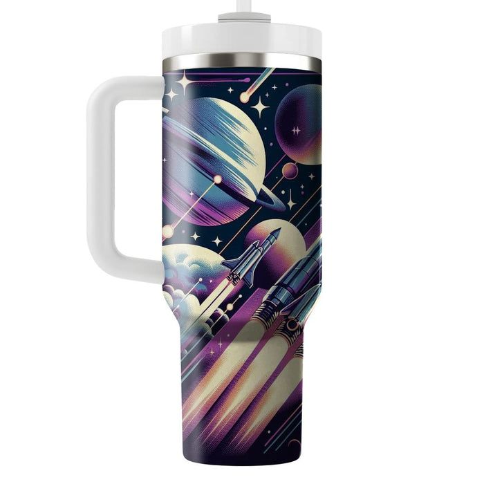 Retro Galactic Odyssey  Custom Tumblers