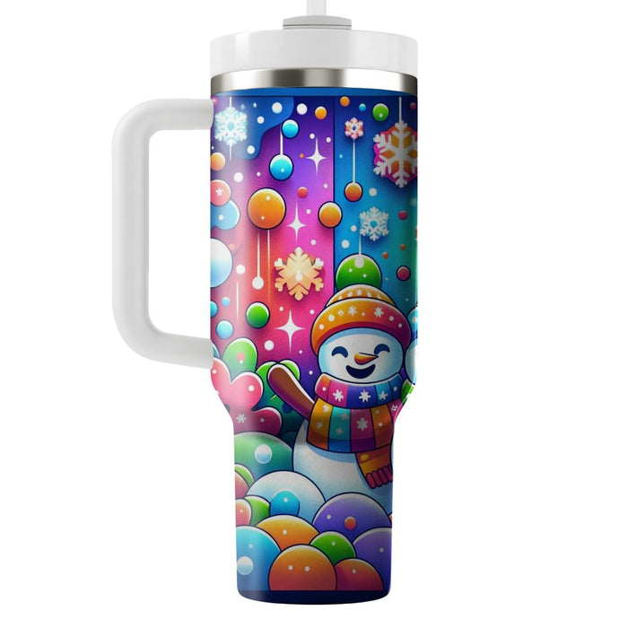 Winter Joyful Snowmen  Travel Tumblers