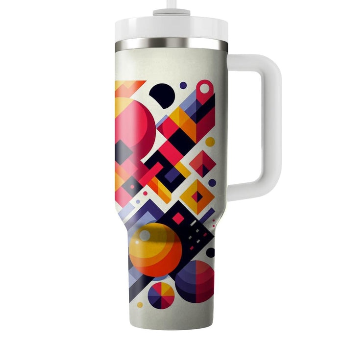 Artful Geometric Collage  Insulated Tumblers