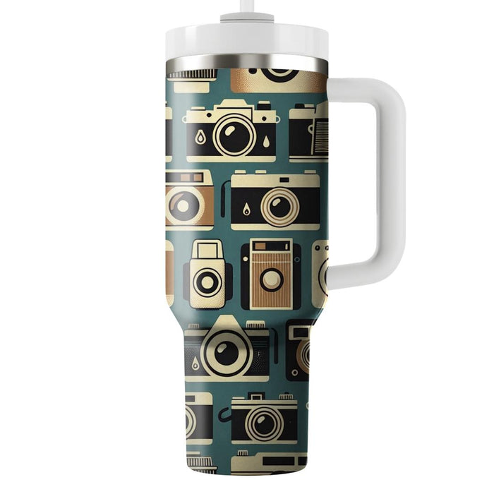 Vintage Camera Charm  Insulated Tumblers