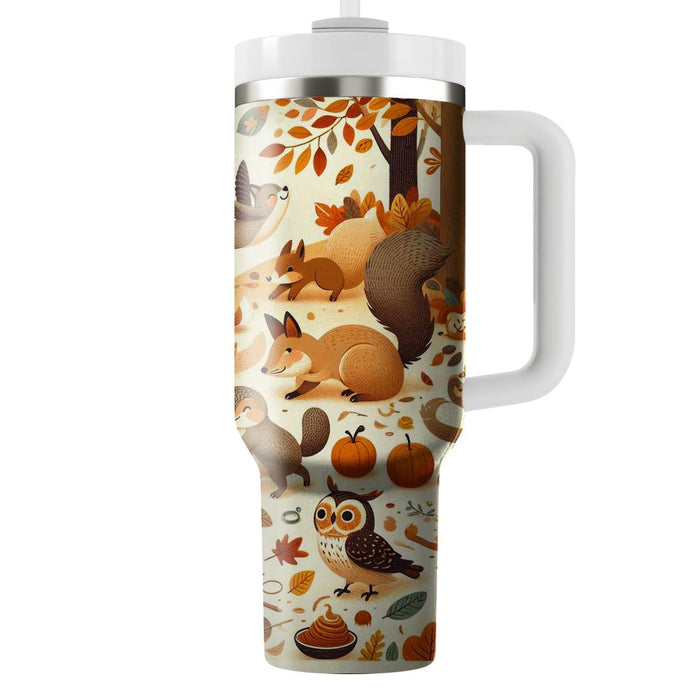 Autumn Woodland Critters  Decorative Tumblers