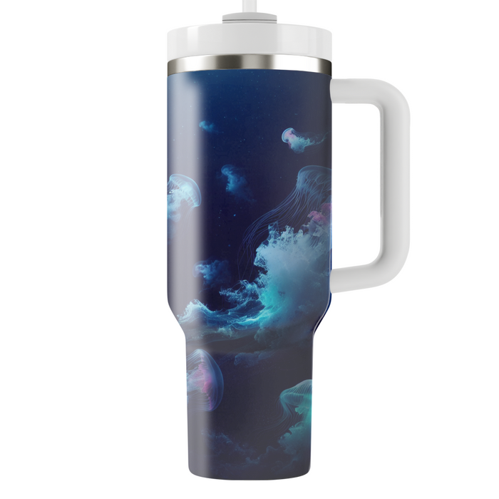 Aquatic Jellyfish Dance  Tumblers With Lids