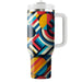 Bold Circle And Stripe  Insulated Tumblers