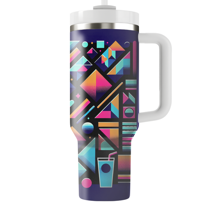 Geometric Neon Shapes  Custom Tumblers