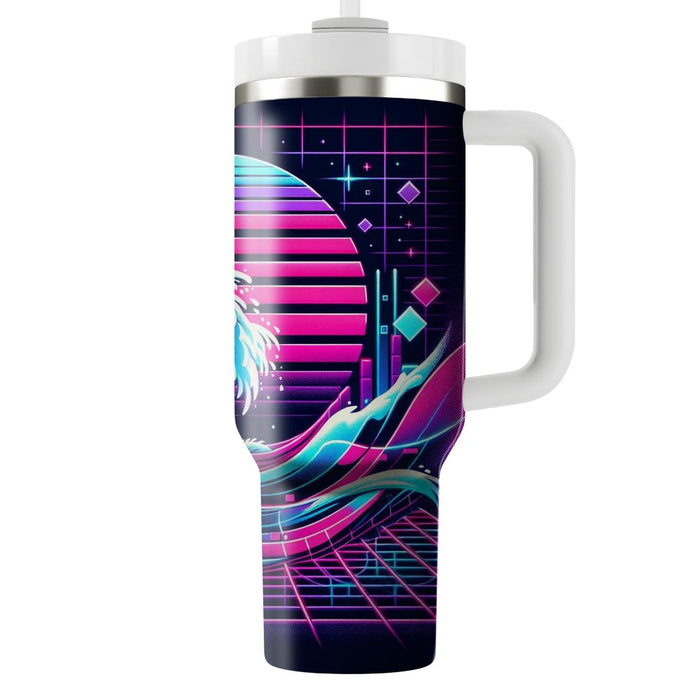 Synthwave Surfer  Tumblers With Lids