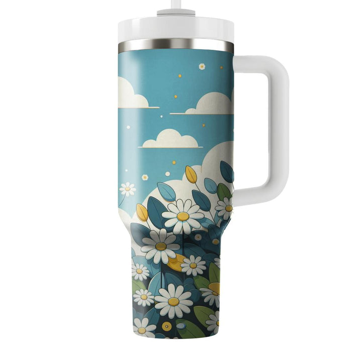 Whimsical Daisy Parade  Tumbler Cups