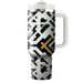 Geometric Cross Pattern  Tumblers With Lids