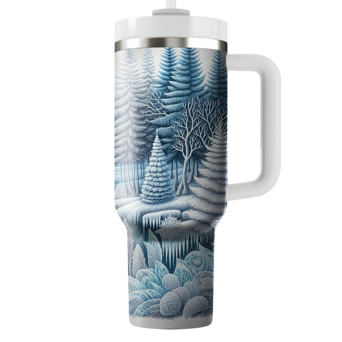 Winter Woodland Frost  Custom Tumblers