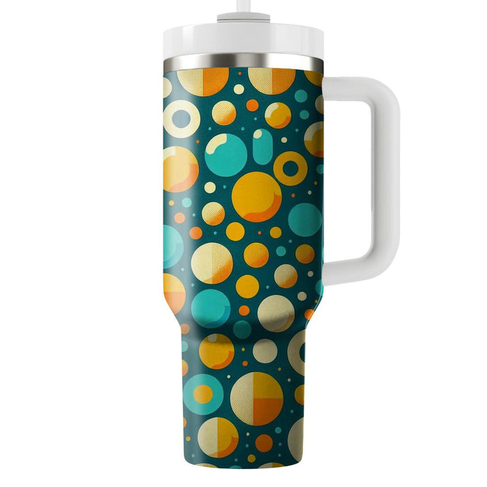 Retro Dotted Geometry  Insulated Tumblers