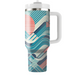 Geometric Retro Waves Personalized Tumblers