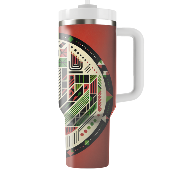 Rituals Of Unity - Kwanzaa Mosaic  Decorative Tumblers