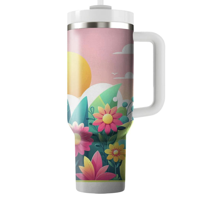 Retro Floral Explosion  Tumblers For Gifts