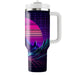 Synthwave Mountains  Custom Tumblers